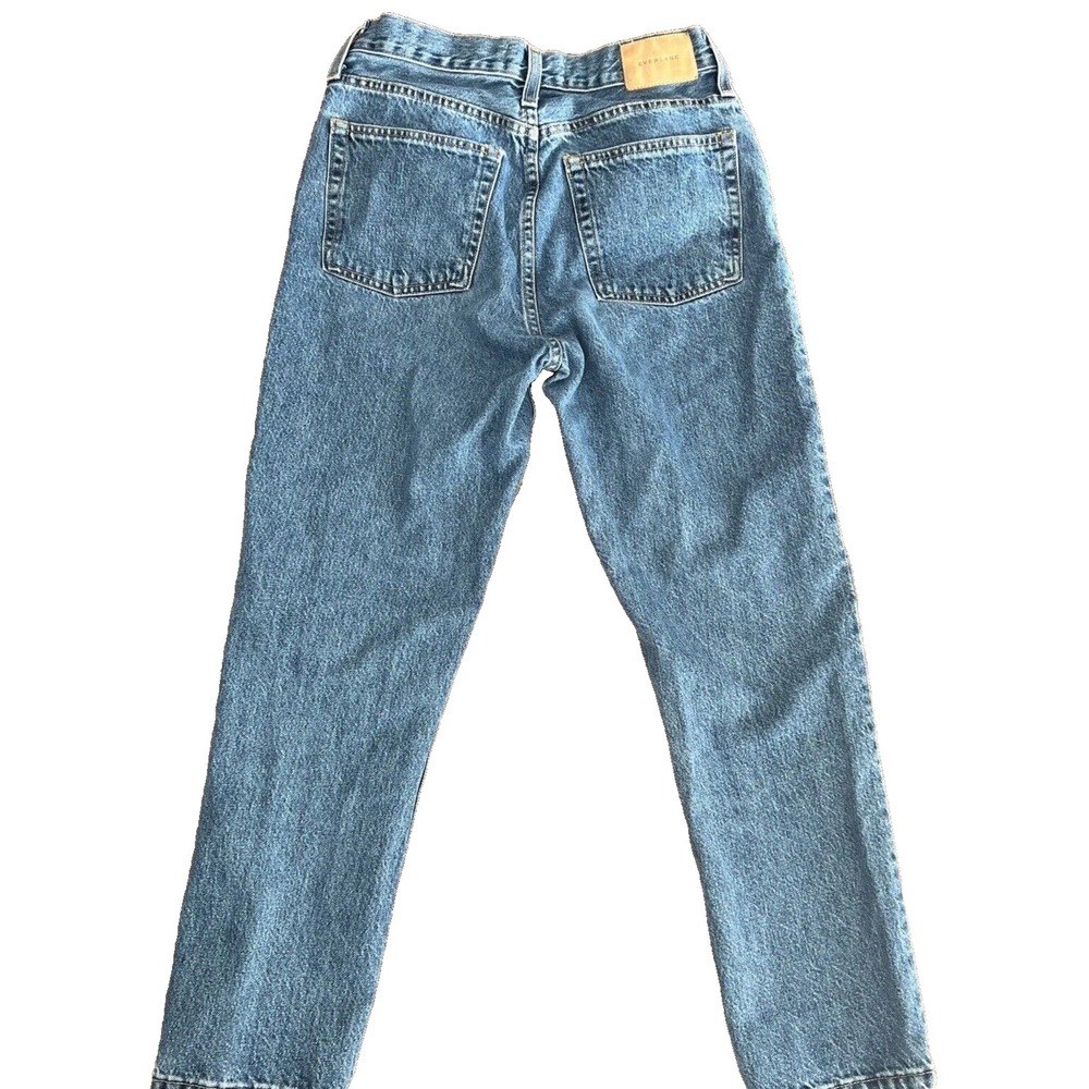 Everlane Sz 26 The 90's cheeky jeans High Rise Ankle straight button fly Organic